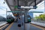 Trains rest at the new Union Square Station